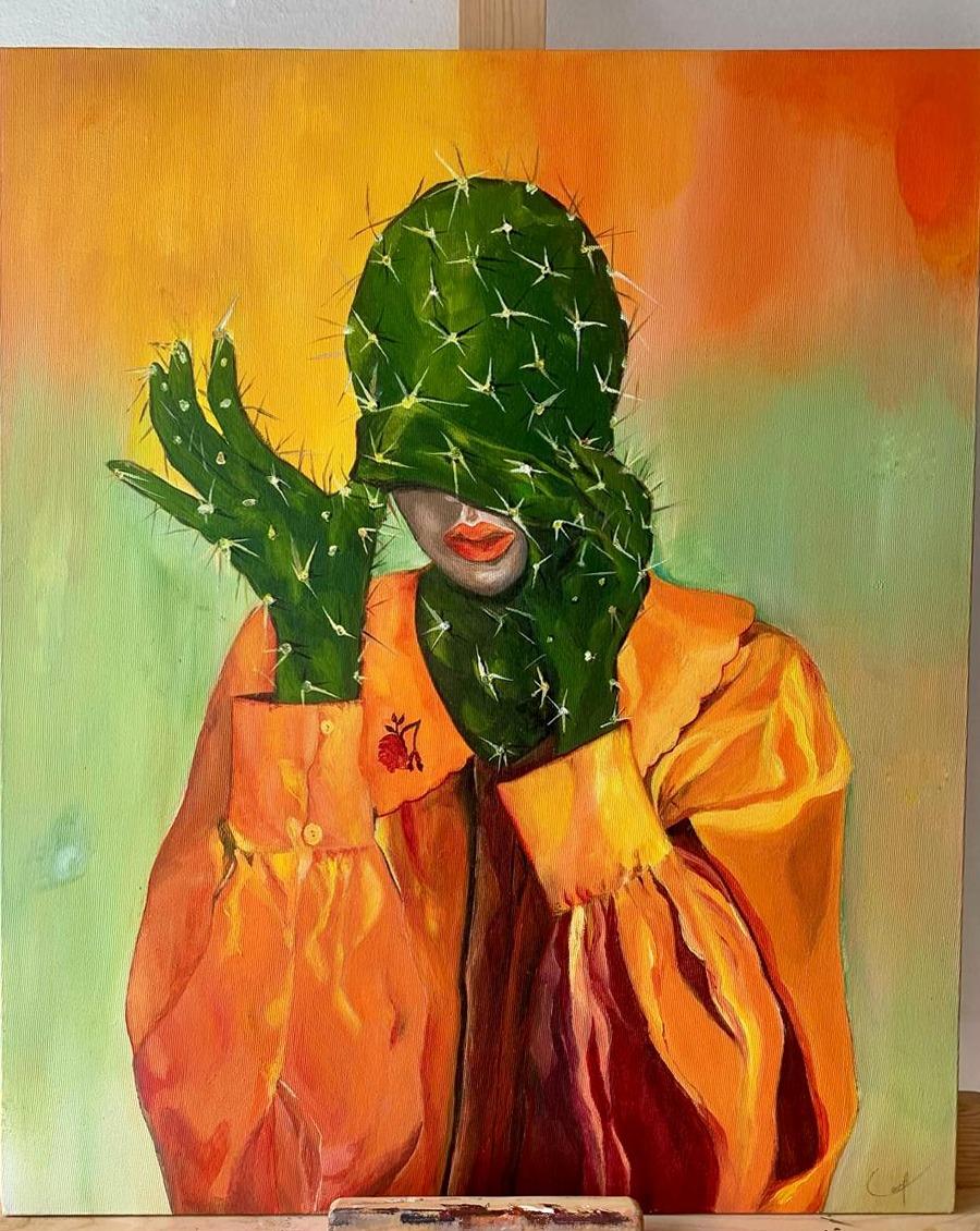 Self-Portrait with Thorns